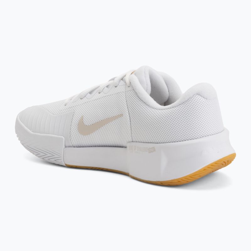 Women's tennis shoes Nike GP Challenge Pro white/summit white/linen/light orewood brown 3