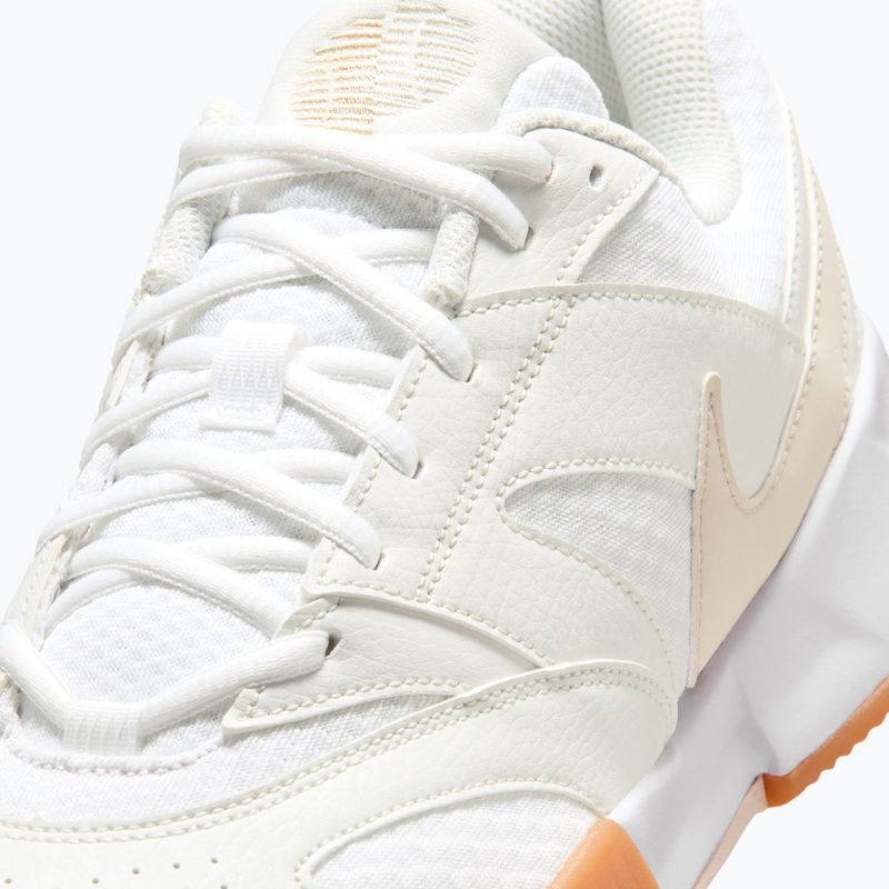 Men's tennis shoes Nike Court Lite 4 White/Summit White/Linen/Light Orewood Brown 7