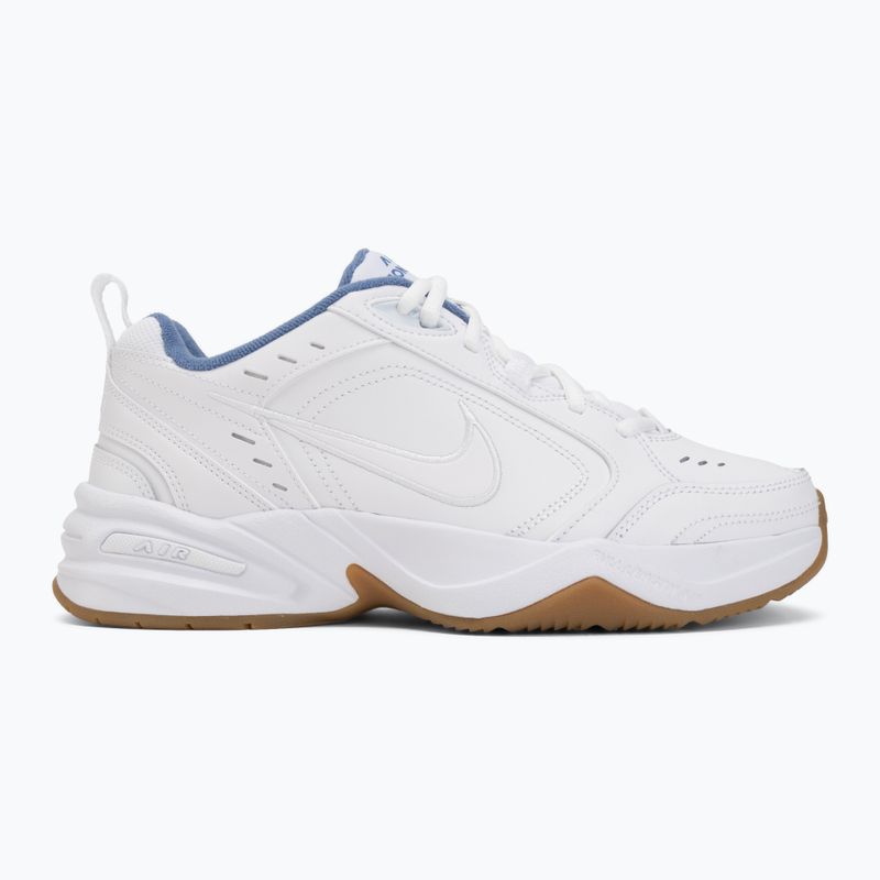 Men's training shoes Nike Air Monarch IV white/indigo storm/gum light brown/white 2