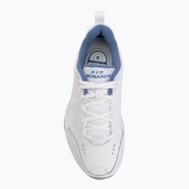 Men's training shoes Nike Air Monarch IV white/indigo storm/gum light brown/white 5