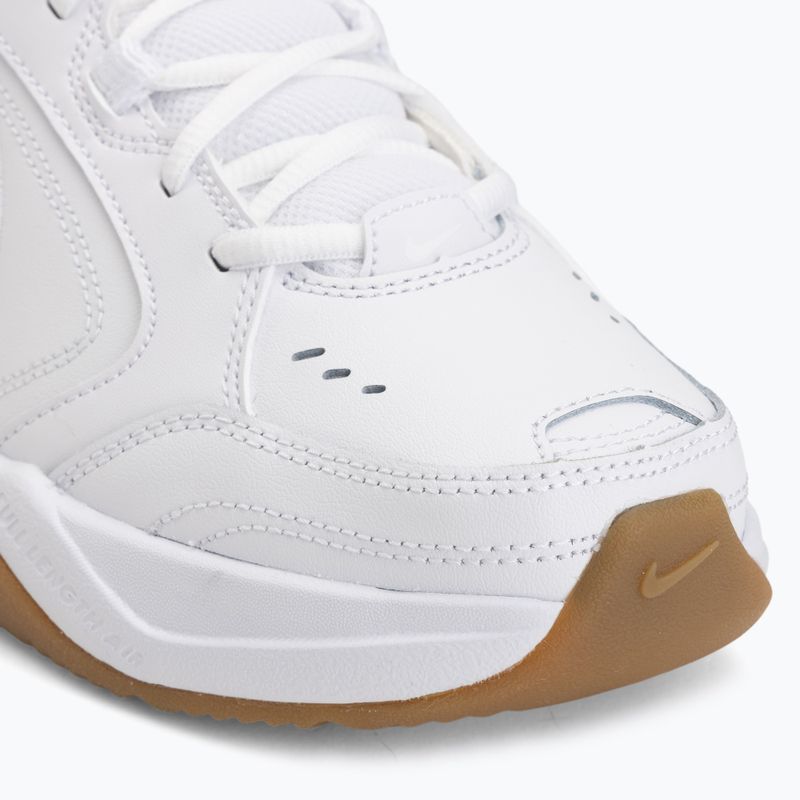Men's training shoes Nike Air Monarch IV white/indigo storm/gum light brown/white 7