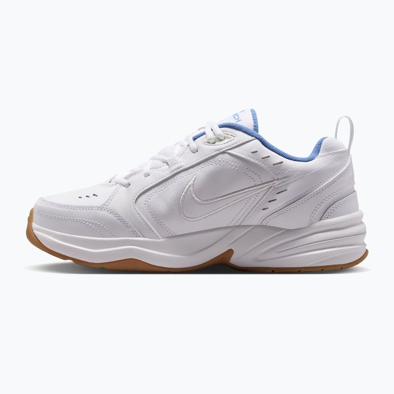 Men's training shoes Nike Air Monarch IV white/indigo storm/gum light brown/white 2