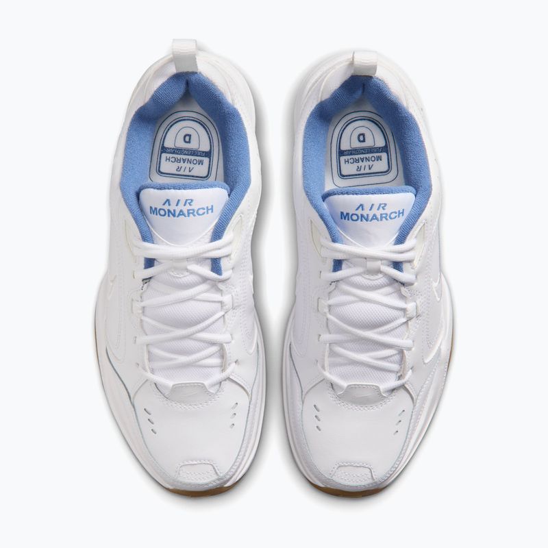 Men's training shoes Nike Air Monarch IV white/indigo storm/gum light brown/white 4