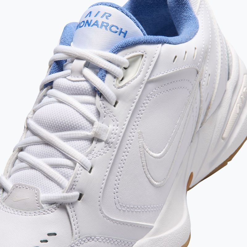 Men's training shoes Nike Air Monarch IV white/indigo storm/gum light brown/white 5