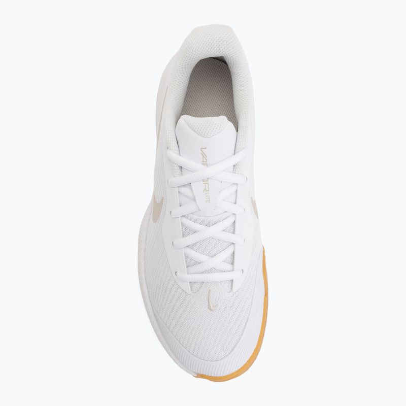 Women's tennis shoes Nike Vapor Lite 3 White/Summit White/Light Orewood Brown 5
