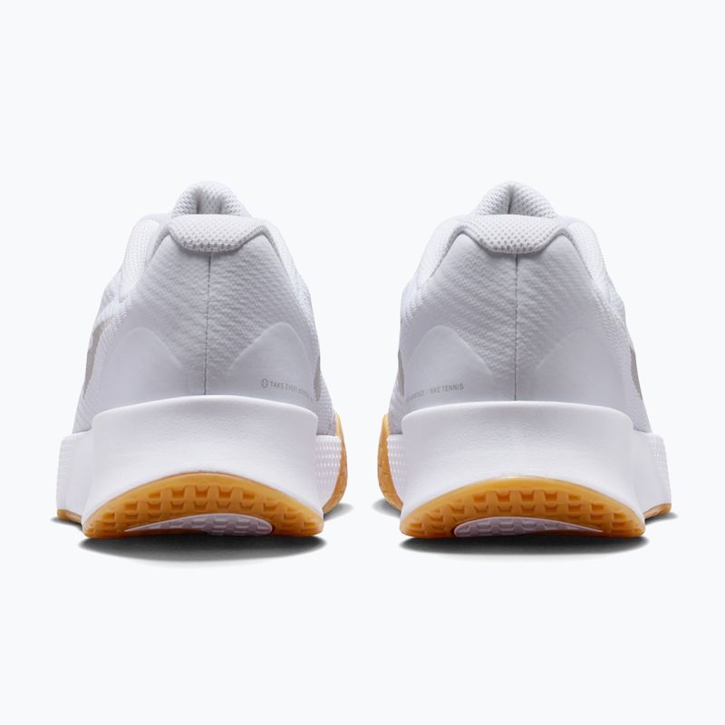 Women's tennis shoes Nike Vapor Lite 3 White/Summit White/Light Orewood Brown 4