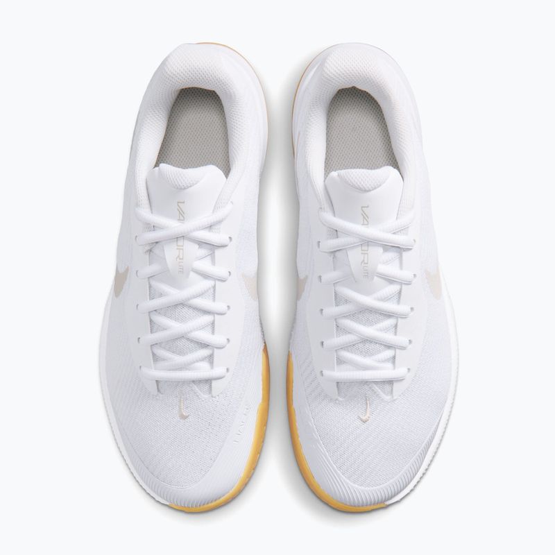 Women's tennis shoes Nike Vapor Lite 3 White/Summit White/Light Orewood Brown 5