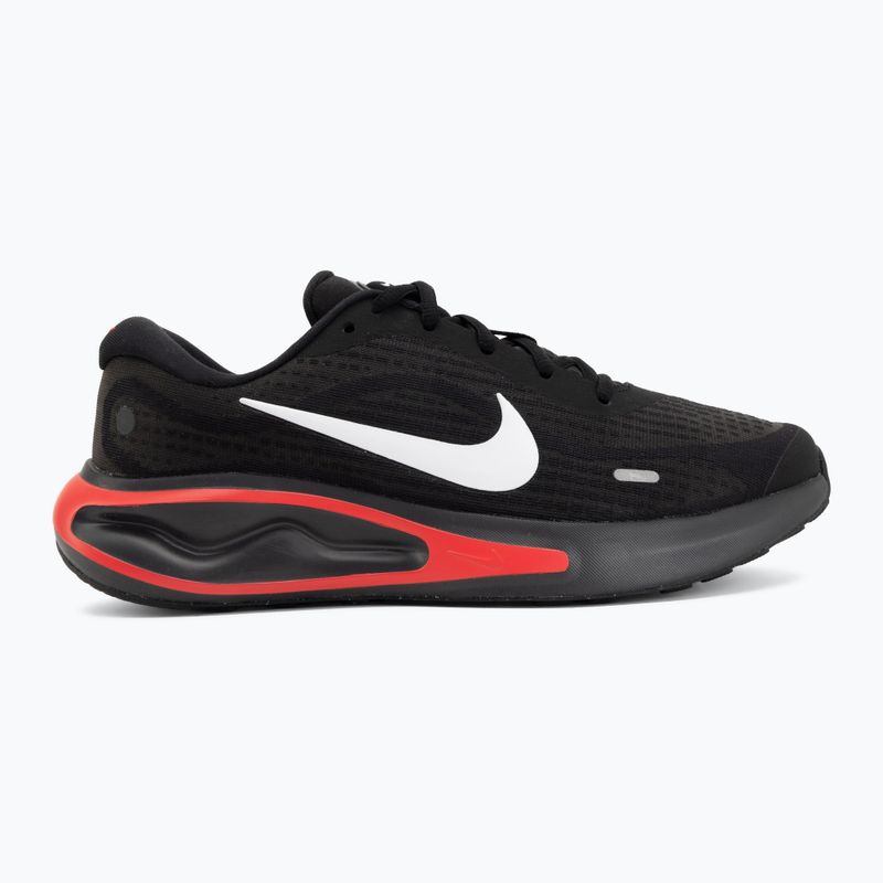 Men's running shoes Nike Journey Run black/dark smoke grey/red orbit/white 2