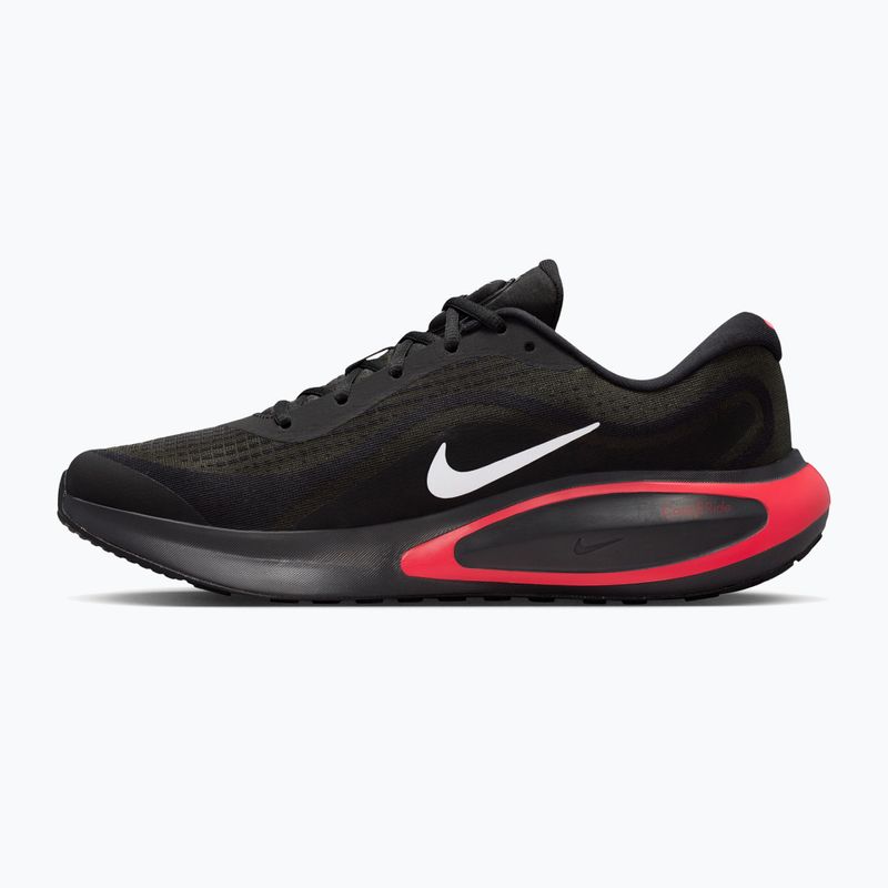 Men's running shoes Nike Journey Run black/dark smoke grey/red orbit/white 2