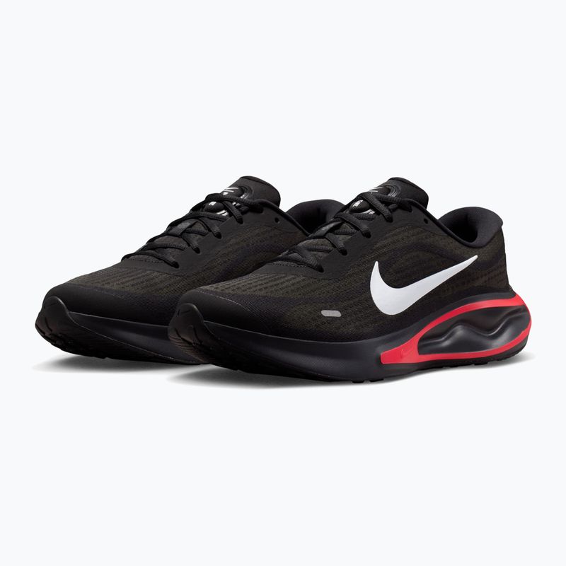 Men's running shoes Nike Journey Run black/dark smoke grey/red orbit/white 3
