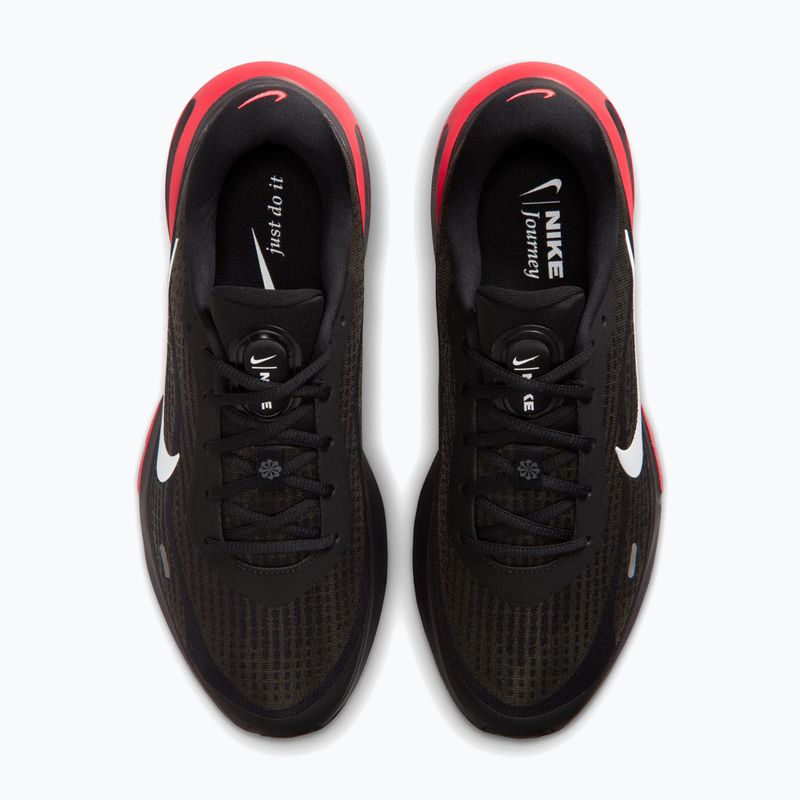 Men's running shoes Nike Journey Run black/dark smoke grey/red orbit/white 5