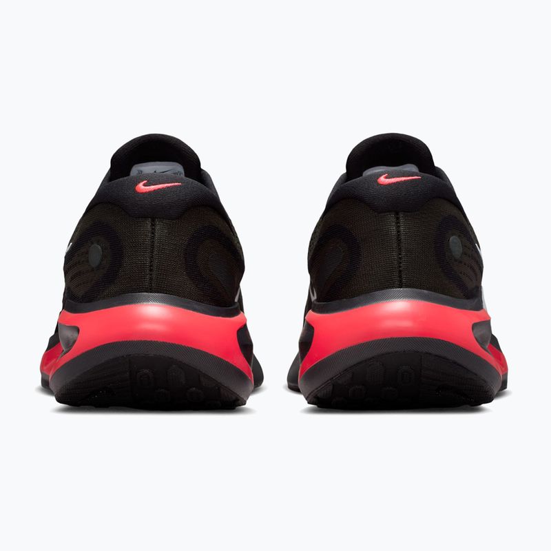 Men's running shoes Nike Journey Run black/dark smoke grey/red orbit/white 6