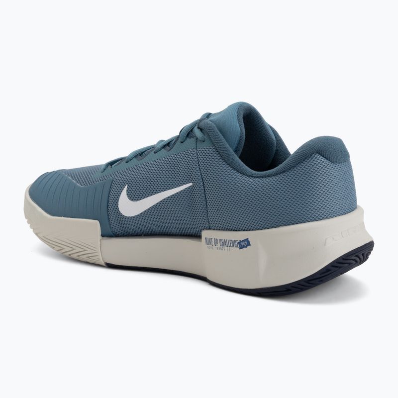 Men's tennis shoes Nike GP Challenge Pro smokey blue/light bone/new slate/white 3