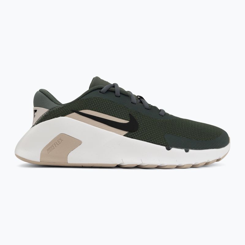 Men's training shoes Nike Flex Train camo green/summit white/cream Ii/black 2