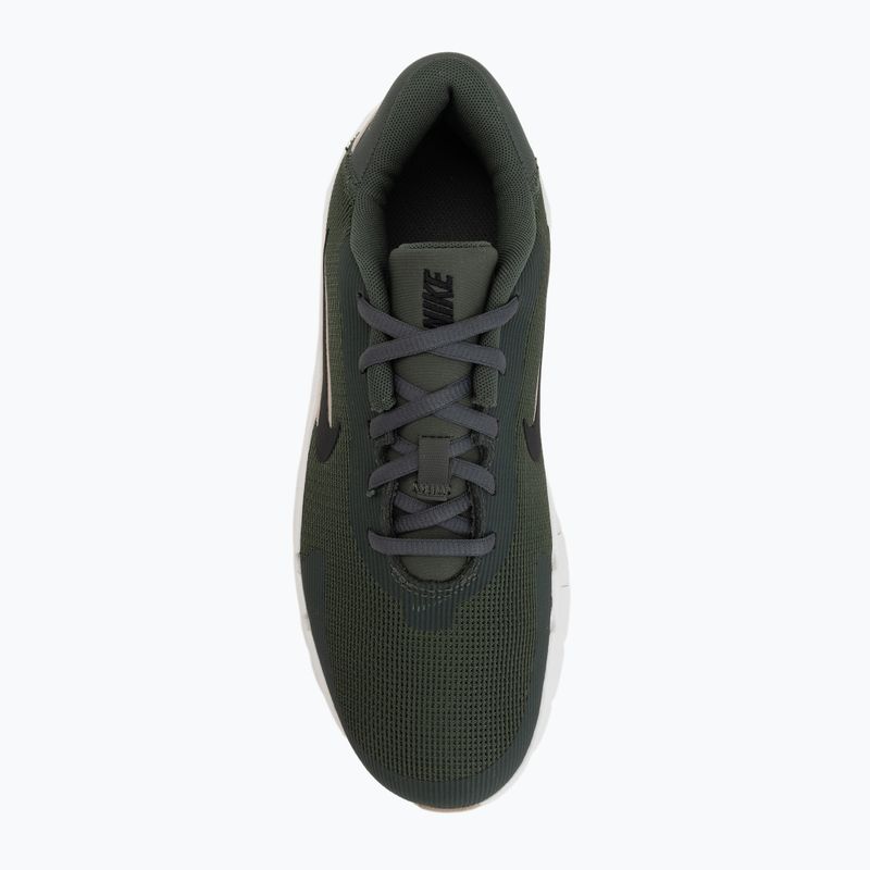 Men's training shoes Nike Flex Train camo green/summit white/cream Ii/black 5