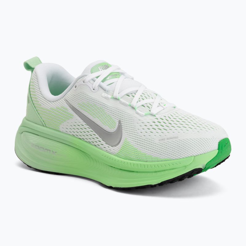 Women's running shoes Nike Vomero 18 white/illusion green/metallic silver