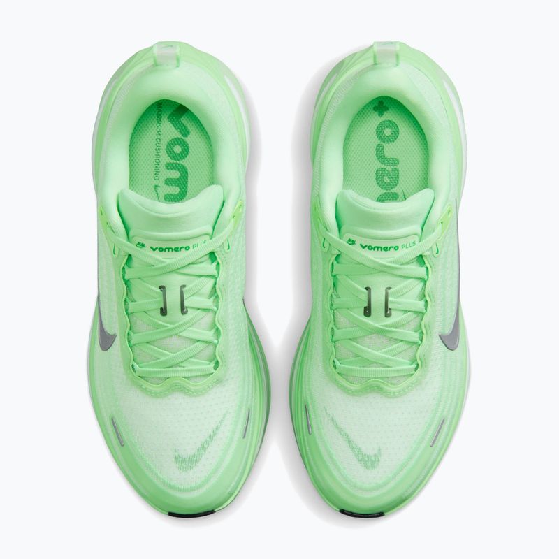 Women's running shoes Nike Vomero Plus white/illusion green/metallic silver 5