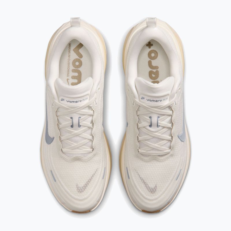 Men's running shoes Nike Vomero Plus sail/coconut milk/metallic silver 4