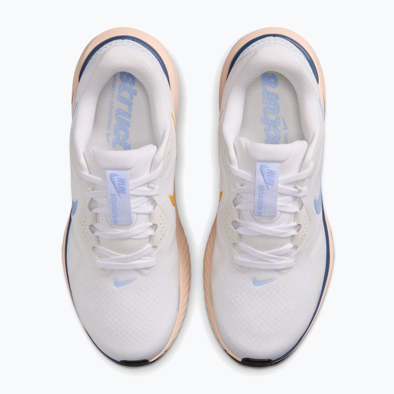 Women's running shoes Nike Structure 26 white/mystic navy/sundial/aluminum 5