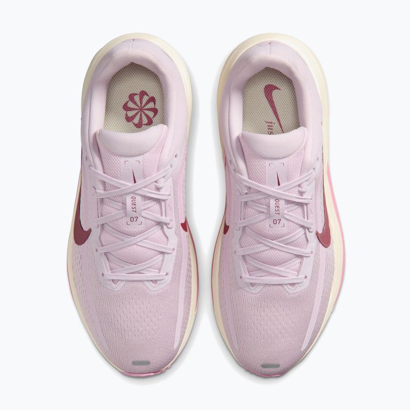 Women's running shoes Nike Quest 7 bleached lilac/sail/pink rise/pink smoke 5