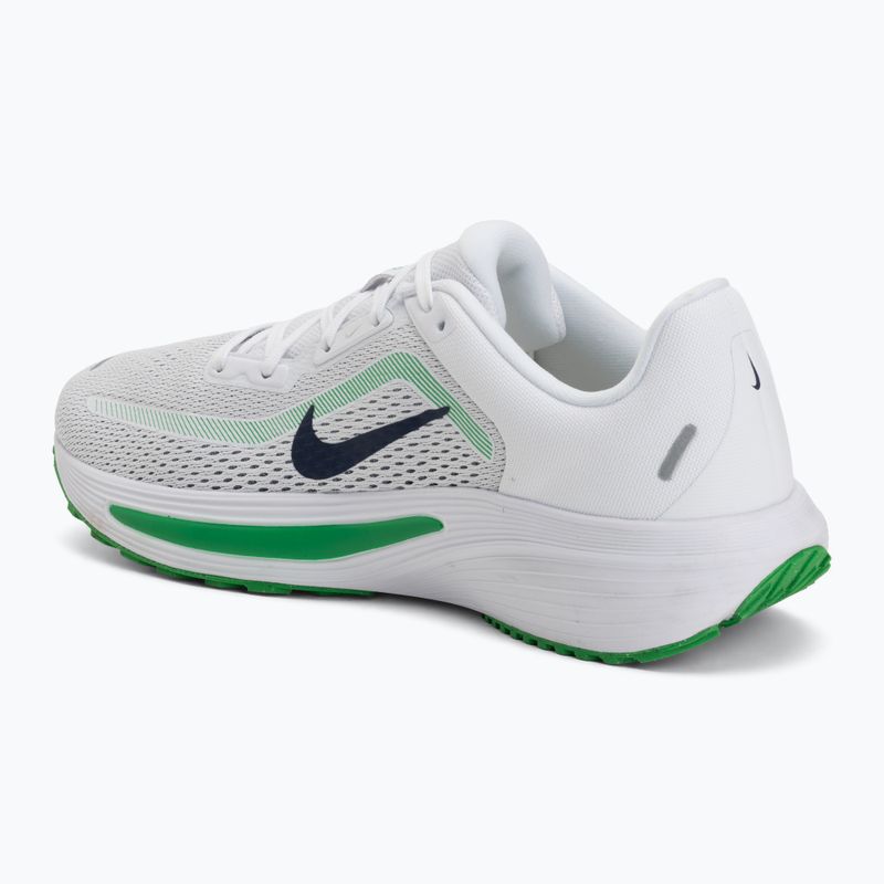 Men's running shoes Nike Quest 7 white/green spark/midnight navy 3