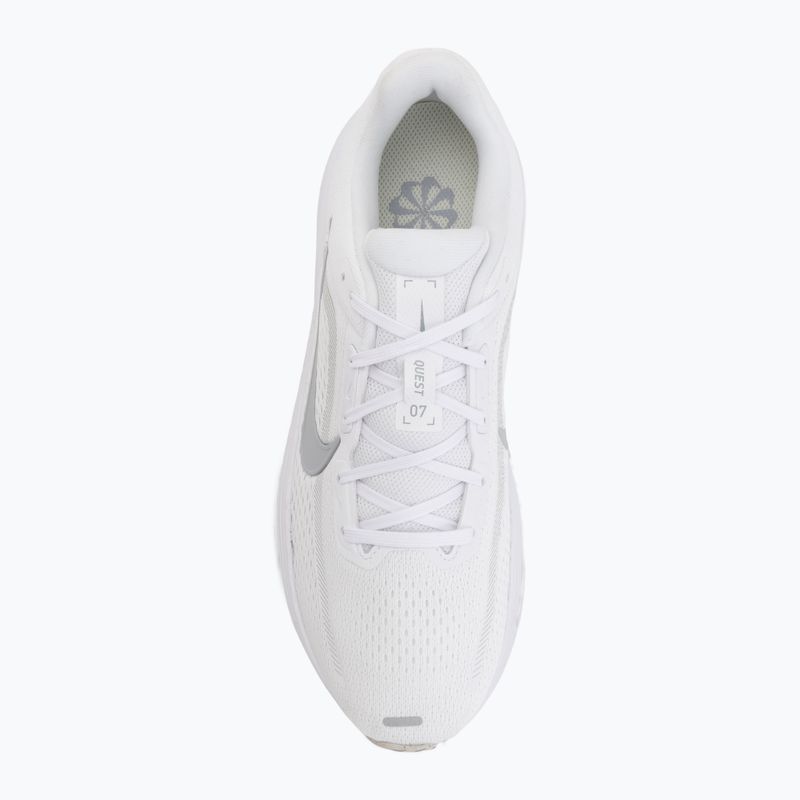 Men's running shoes Nike Quest 7 white/vast grey/vast grey/wolf grey 5