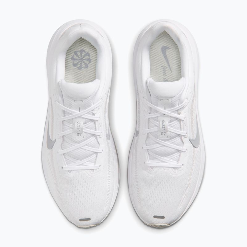 Men's running shoes Nike Quest 7 white/vast grey/vast grey/wolf grey 5