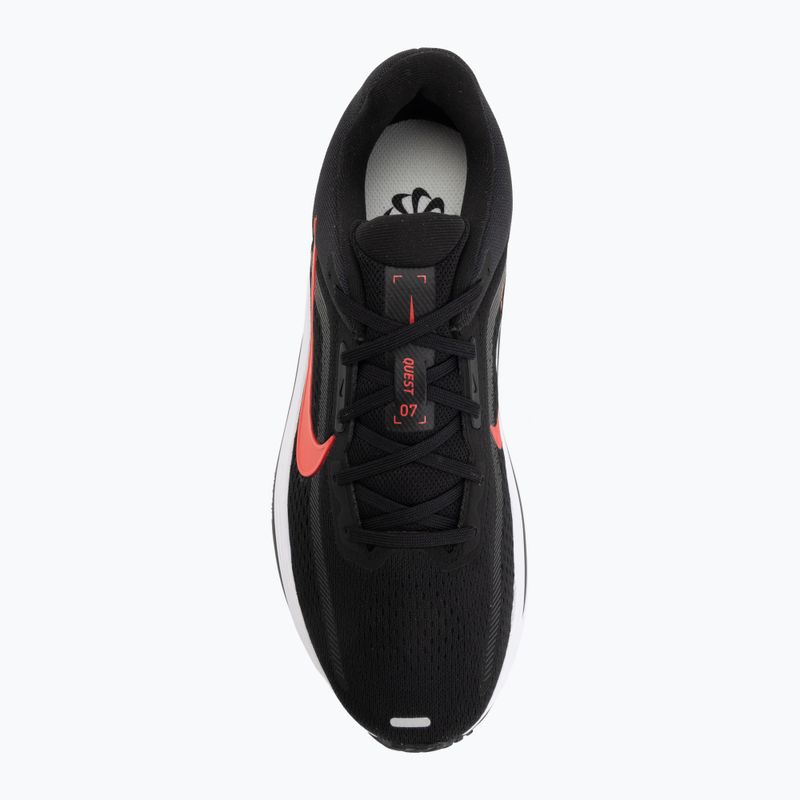 Men's running shoes Nike Quest 7 black/white/anthracite/red orbit 5