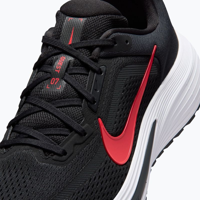 Men's running shoes Nike Quest 7 black/white/anthracite/red orbit 7