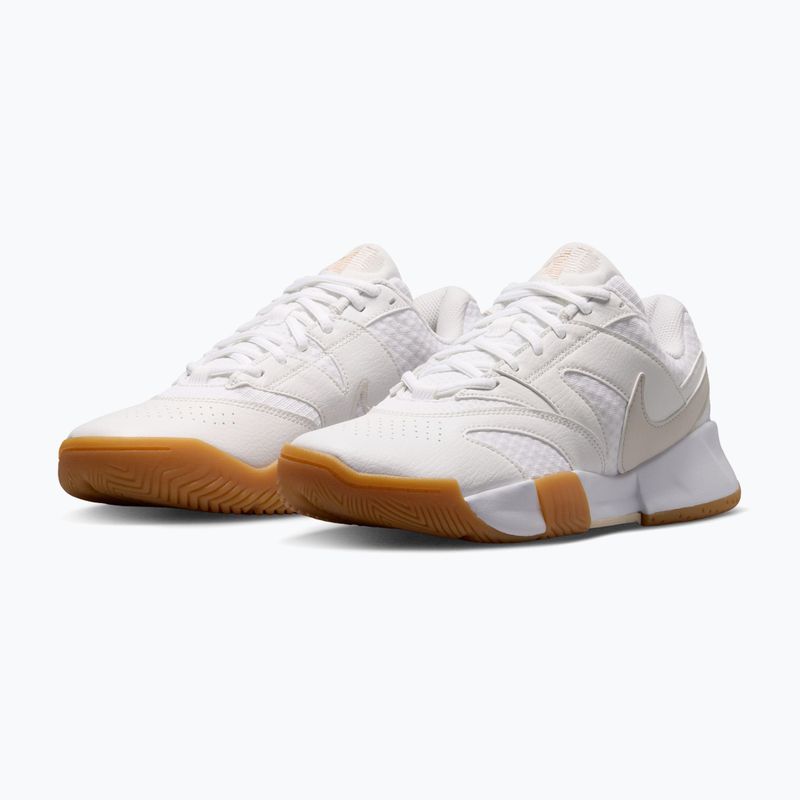 Women's tennis shoes Nike Court Lite 4 White/Summit White/Linen/Light Orewood Brown 3