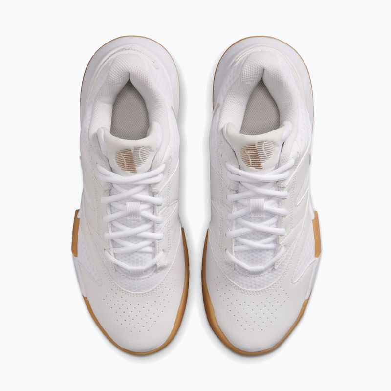 Women's tennis shoes Nike Court Lite 4 White/Summit White/Linen/Light Orewood Brown 5