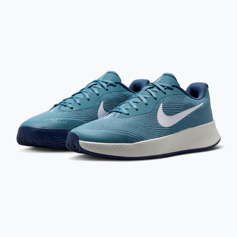 Men's tennis shoes Nike Vapor Lite 3 Clay smokey blue/light bone/new slate/white 3