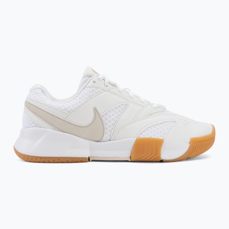 Women's tennis shoes Nike Court Lite 4 White/Summit White/Linen/Light Orewood Brown 2