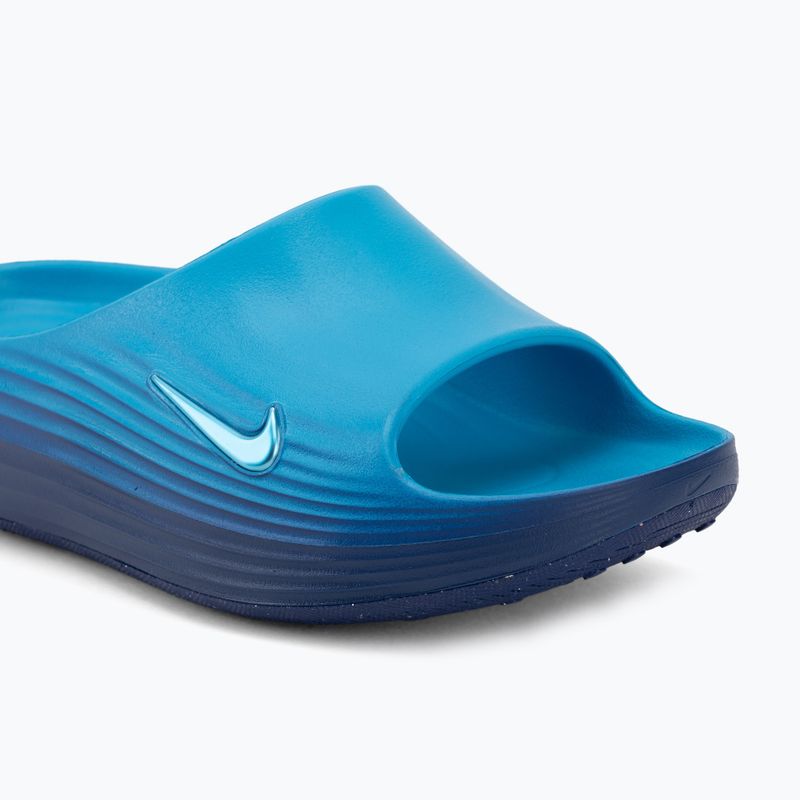 Men's slides Nike ReactX Rejuven8 light current blue/light current blue 7