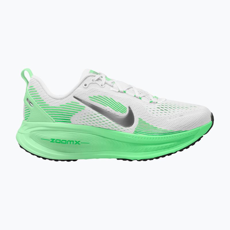 Women's running shoes Nike Vomero 18 white/illusion green/metallic silver