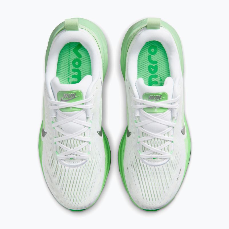 Women's running shoes Nike Vomero 18 white/illusion green/metallic silver 5
