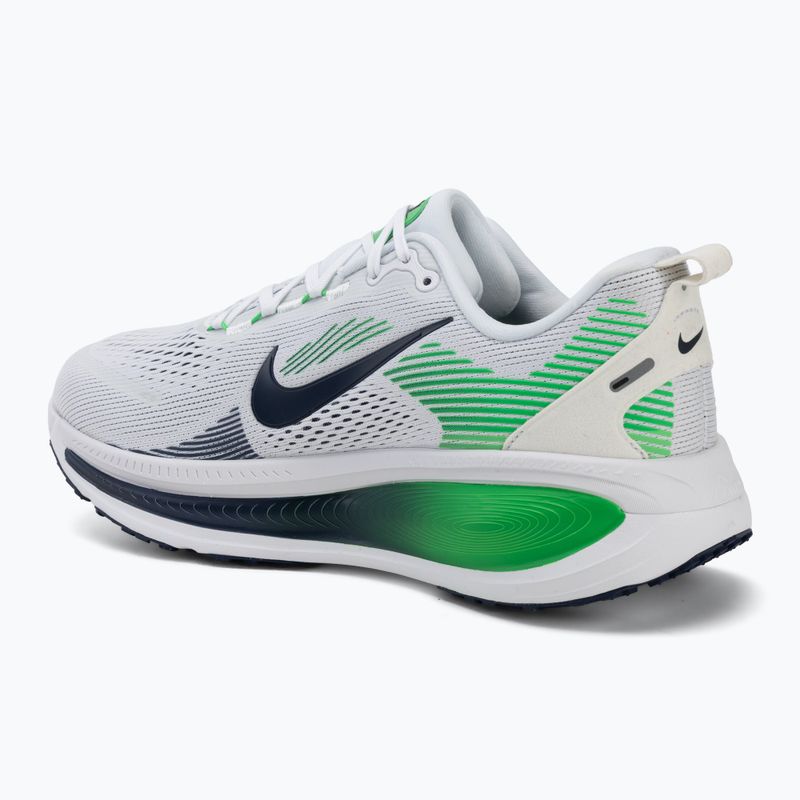 Men's running shoes Nike Vomero 18 white/green spark/midnight navy 3