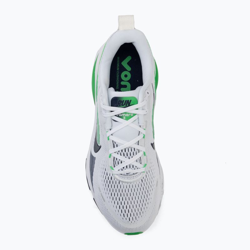 Men's running shoes Nike Vomero 18 white/green spark/midnight navy 5