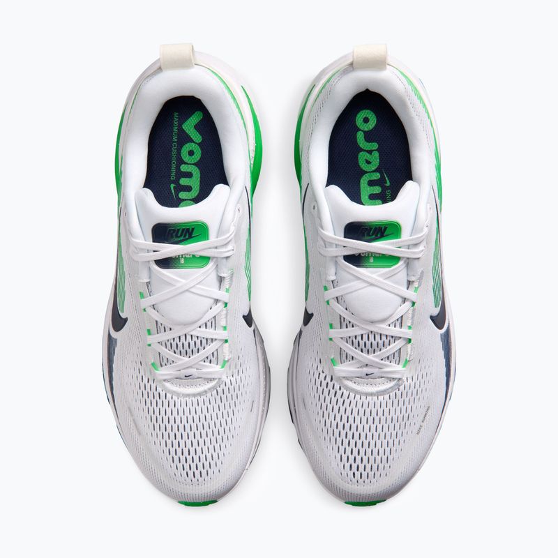 Men's running shoes Nike Vomero 18 white/green spark/midnight navy 5