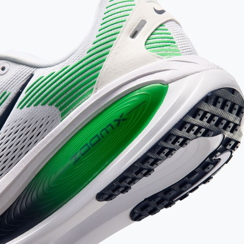 Men's running shoes Nike Vomero 18 white/green spark/midnight navy 8