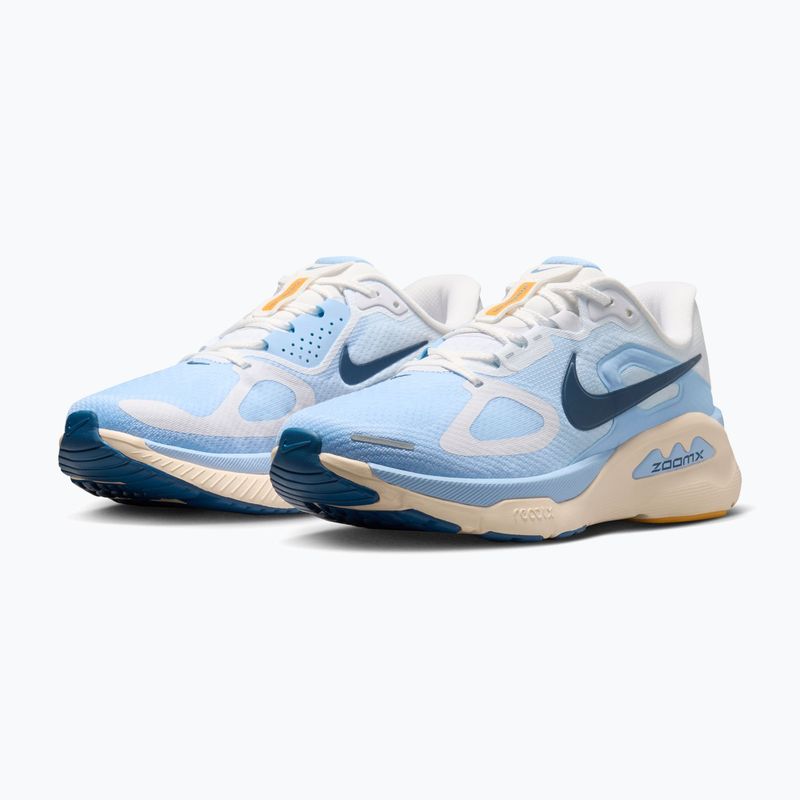 Women's running shoes Nike Structure Plus white/aluminum/sundial/mystic navy 3