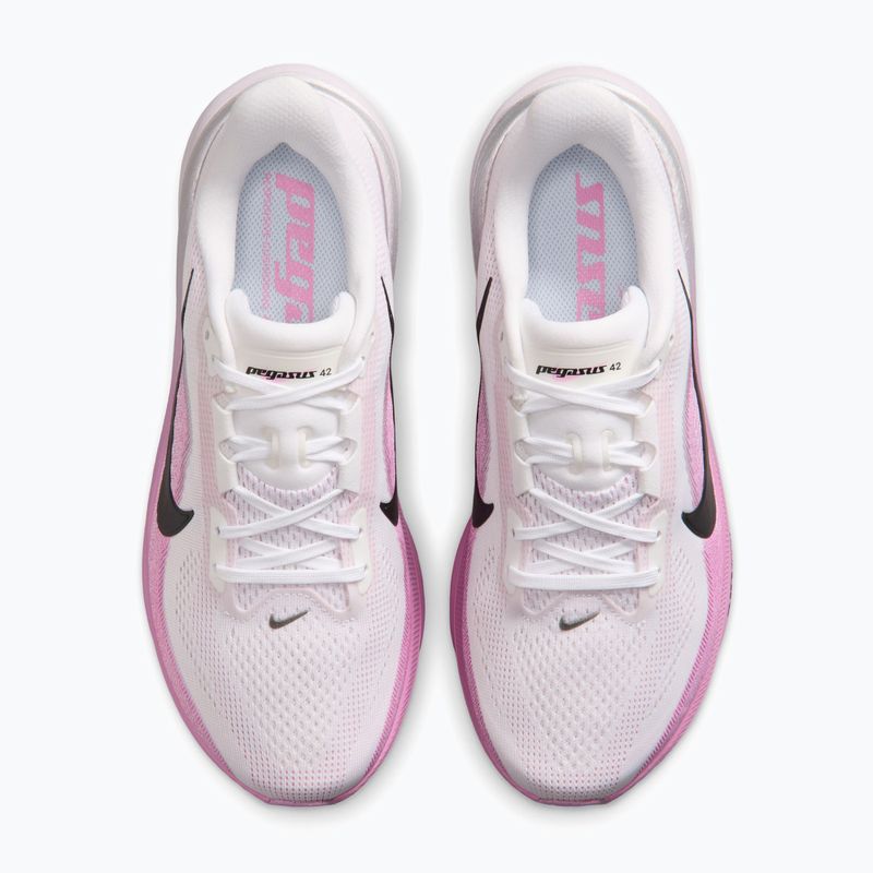 Women's running shoes Nike Pegasus 42 white/light magenta/bleached lilac/black 5