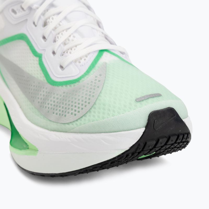 Women's running shoes Nike Zoom Fly 6 white/illusion green/metallic silver 7