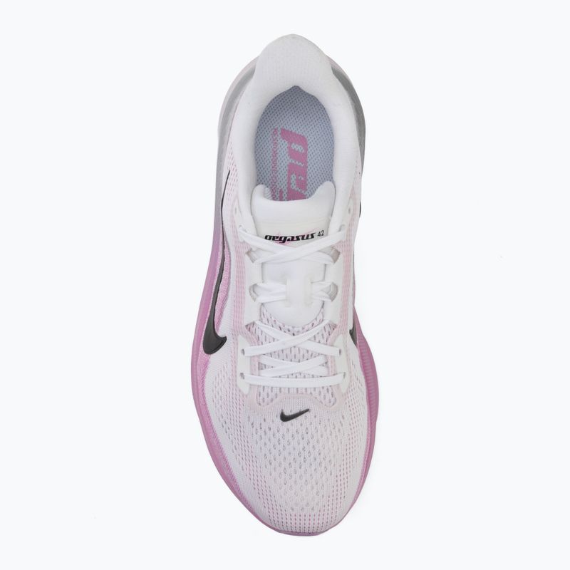 Women's running shoes Nike Pegasus 42 white/light magenta/bleached lilac/black 5