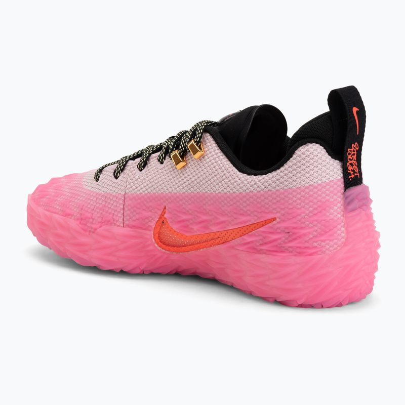 Men's basketball shoes Nike S.T. Charge pink foam/pink spell/soft yellow 3