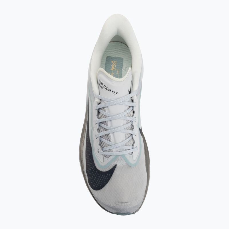 Men's running shoes Nike Zoom Fly 6 pure platinum/grey fog/dark obsidian 5