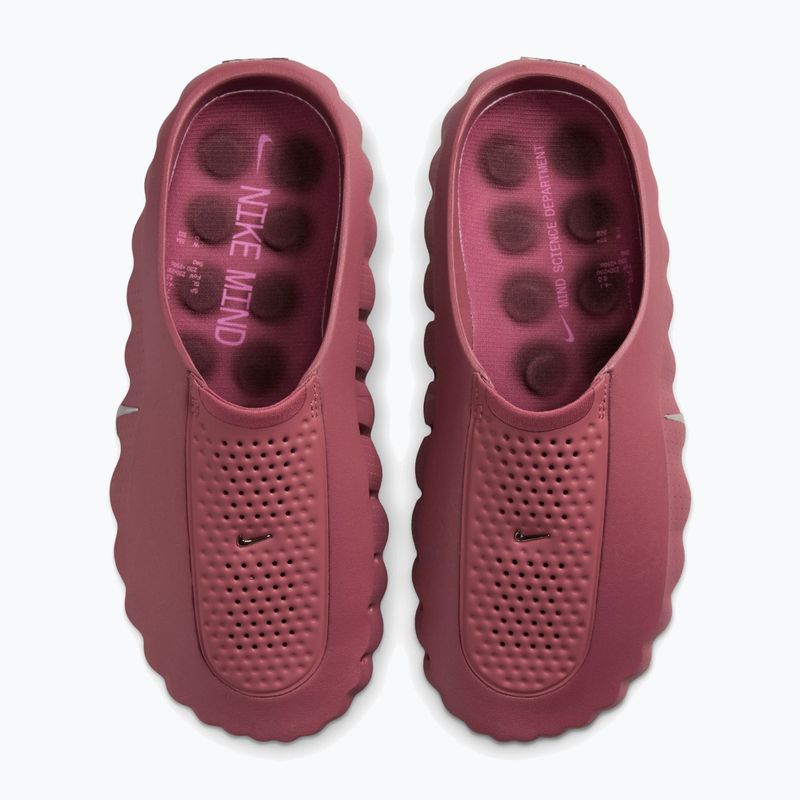 Women's slides Nike Mind 001 Pink smoke/mystic dates/metallic silver 4