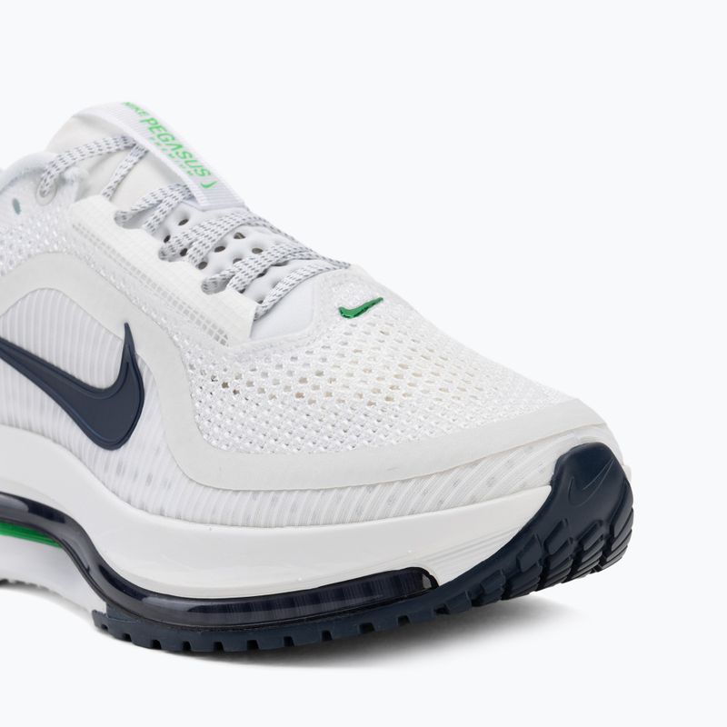 Men's running shoes Nike Pegasus Premium white/midnight navy/green spark 7