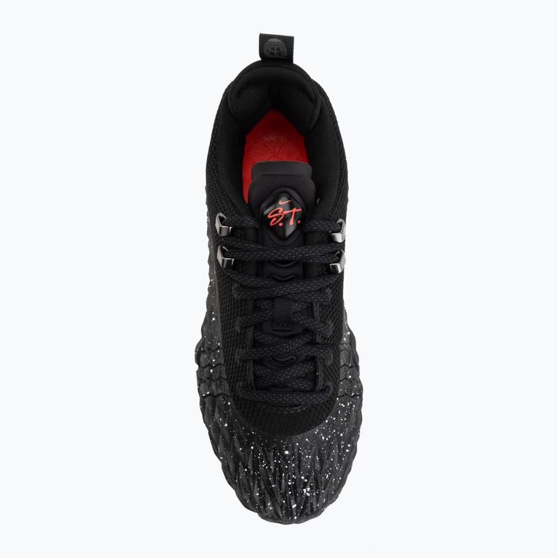 Men's basketball shoes Nike S.T. Charge Black/dark smoke grey/black/bright crimson 5