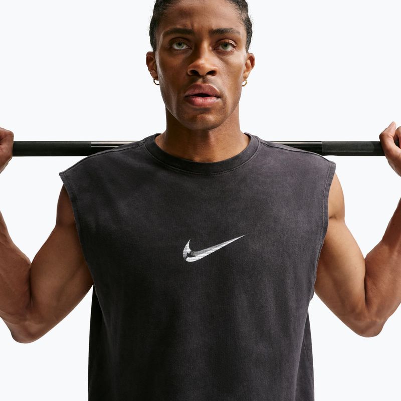 Men's training shirt Nike Sleeveless T-Shirt black/white 3